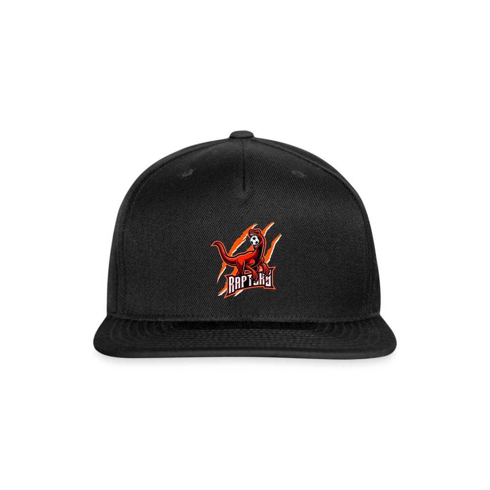 Snapback Baseball Cap - black