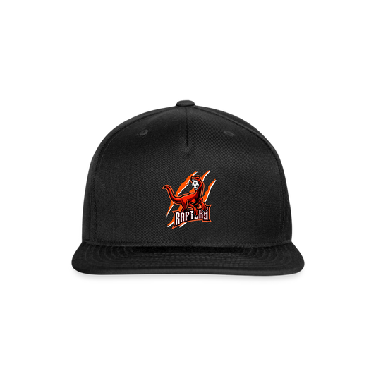 Snapback Baseball Cap - black